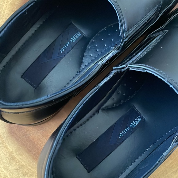 Joseph Abboud Moc Toe Dress Loafers Black size 10